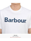 Men's Logo Print Short Sleeve T-Shirt White - BARBOUR - BALAAN 6