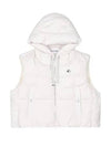 Women s Overfit Heavy Down Vest 1024LXWP IVORY - BLACK&WHITE - BALAAN 2