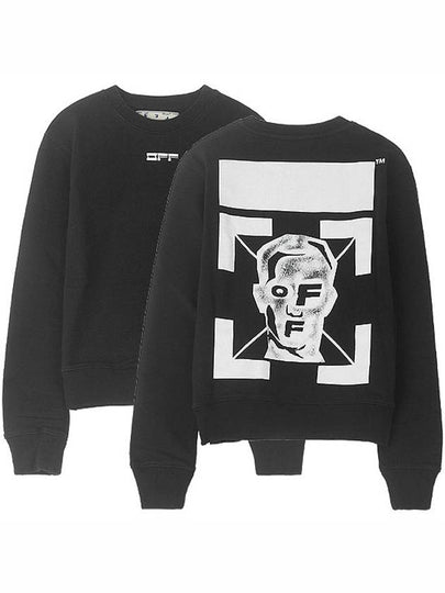 Face Logo Sweatshirt Black - OFF WHITE - BALAAN 2