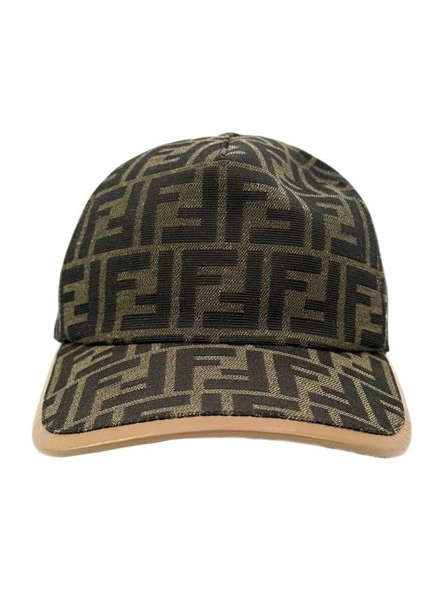 FF Monogram Ball Cap Brown - FENDI - BALAAN 4