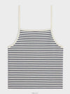 Striped Jersey Triumph Sleeveless Off White Navy - CELINE - BALAAN 4