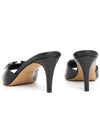 V logo sandal heels black - VALENTINO - BALAAN.