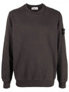 Wappen Patch Crew Neck Sweatshirt Grey - STONE ISLAND - BALAAN 3