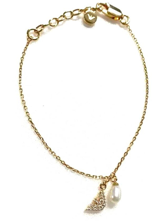 Logo Pearl Bracelet Gold - EMPORIO ARMANI - BALAAN 1