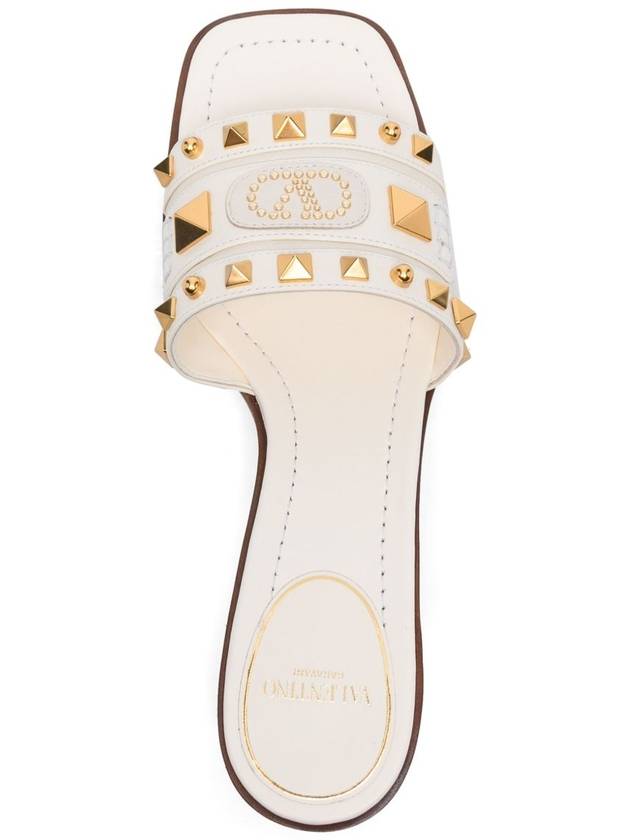 Valentino Garavani Sandals Ivory - VALENTINO - BALAAN 4