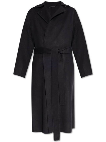 Kenzo Double-breasted Coat, Women's, Black - KENZO - BALAAN 1