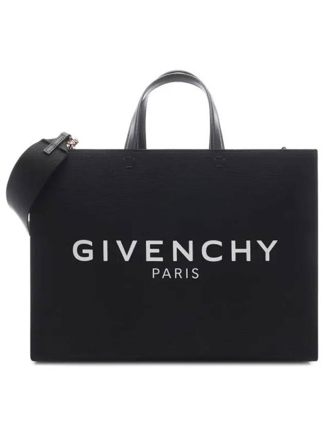 Canvas G Medium Tote Bag Black - GIVENCHY - BALAAN 2