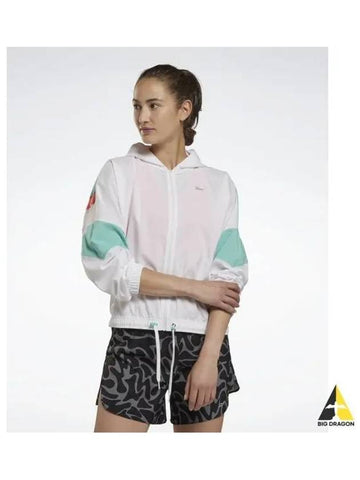 Running Jacket Women White HM5128 - REEBOK - BALAAN 1