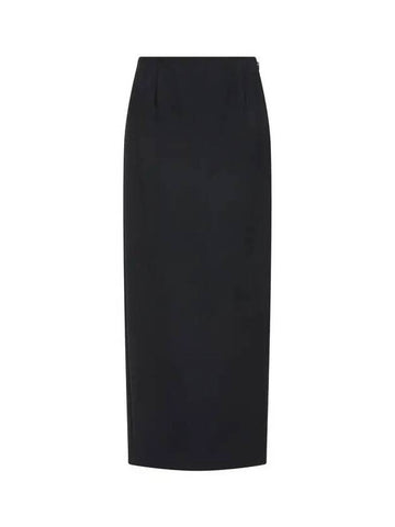 Women s back slit H line stretch skirt black 270764 - EMPORIO ARMANI - BALAAN 1