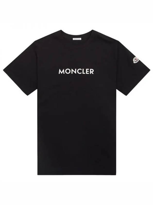 Logo Patch T Shirt Black 8C00034 89AJS 999 270298 1146540 - MONCLER - BALAAN 1