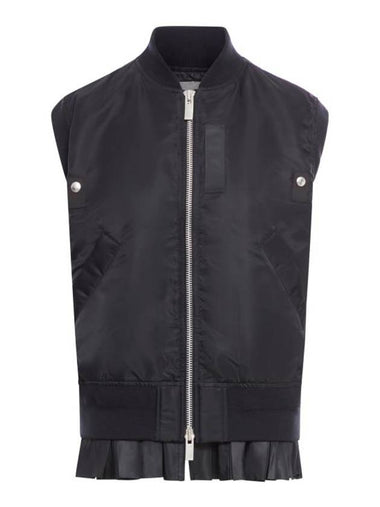 Nylon Twill Vest Black - SACAI - BALAAN 1