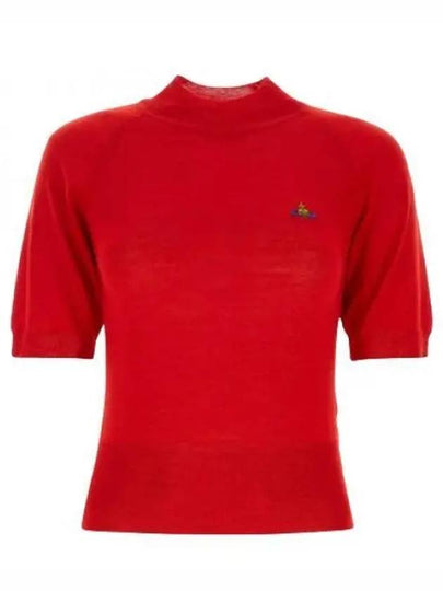 Women's Wool Silk Knit Top Red - VIVIENNE WESTWOOD - BALAAN 2