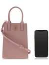 Micro Frances Leather Tote Bag Pink - BURBERRY - BALAAN 7