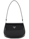 Cleo Brushed Flap Shoulder Bag Black - PRADA - BALAAN 2