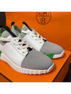 Men's Depart Sneakers Knit Calfskin White H Gray - HERMES - BALAAN 8