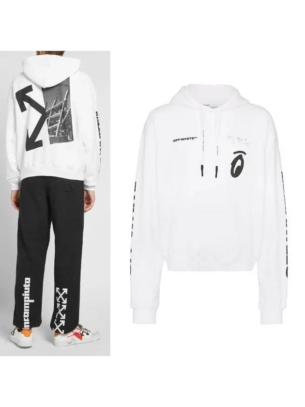 Split Arrow Overfit Hood White - OFF WHITE - BALAAN 2