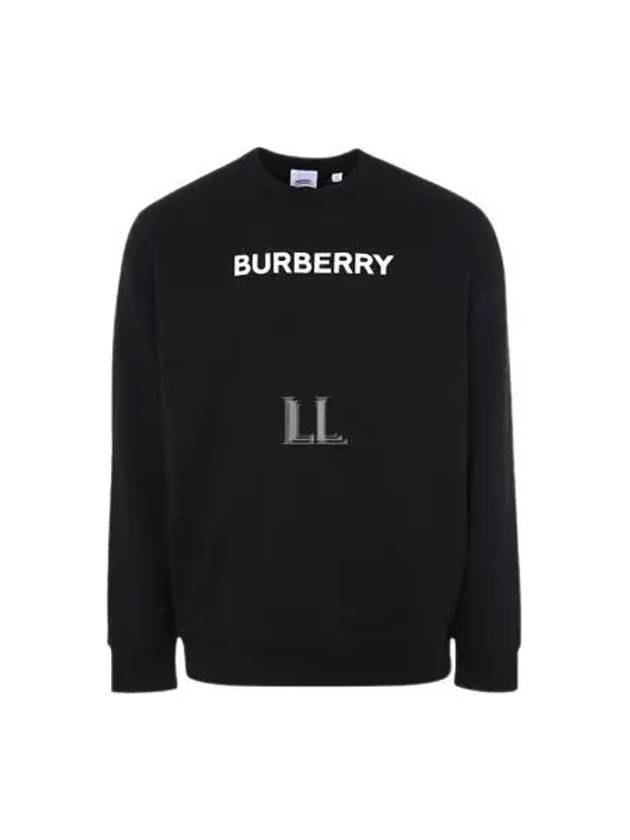 Front Logo Print Sweatshirt Black - BURBERRY - BALAAN 2