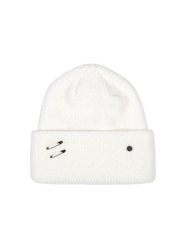 BBD Signature Custom Long Beanie White - BLACKBLOND - BALAAN 1