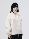 Thick Half Zip-up Overfit Poppy Ivory Sweatshirt DO6232SW13 - DOYOUKNOWMC GOLF WEAR - BALAAN 2