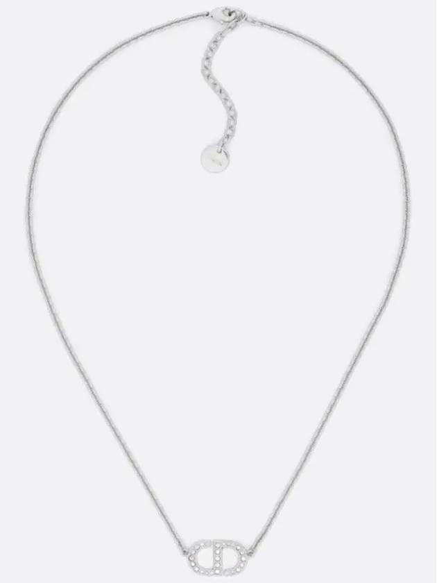 Petit CD Crystal Necklace Silver - DIOR - BALAAN 2