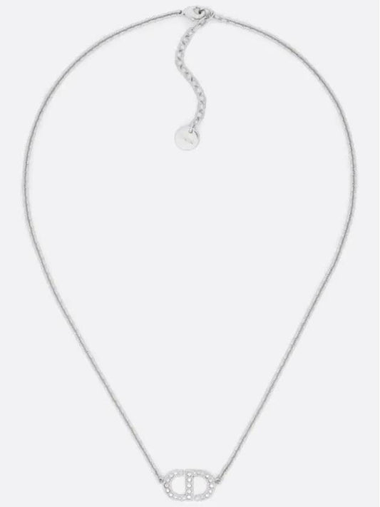 Petit CD Crystal Necklace Silver - DIOR - BALAAN 2