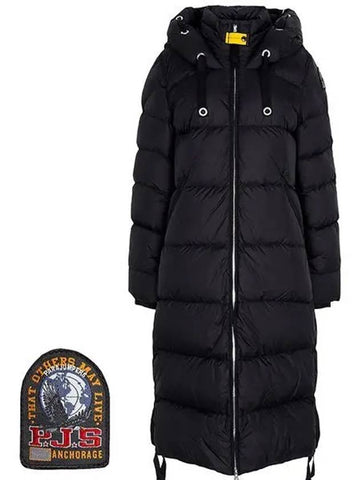 Black Panda Hooded Duck Down Jacket PW PUE L31 0541 1208740 - PARAJUMPERS - BALAAN 1