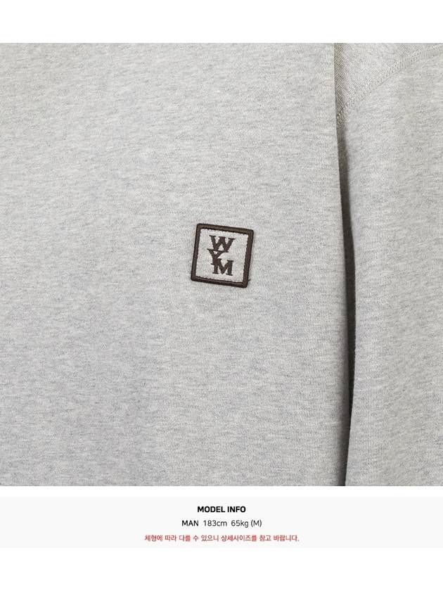 Back Logo Sweatshirt Grey - WOOYOUNGMI - BALAAN 8