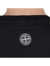 Institutional Two Print Short Sleeve T-Shirt Black - STONE ISLAND - BALAAN 8