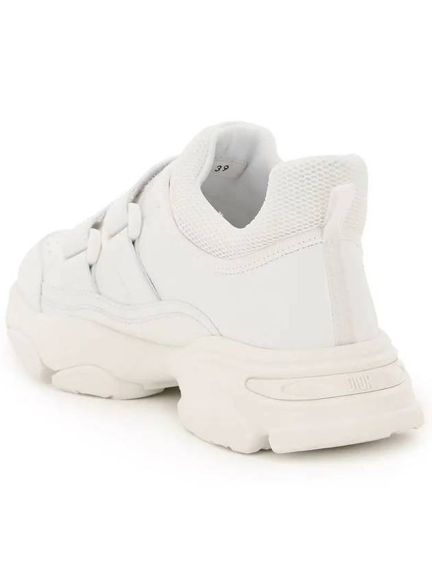 Women's D Wonder Strap Rubber Sole Low Top Sneakers White - DIOR - BALAAN 4