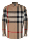 Check Cotton Long Sleeve Shirt Archive Beige - BURBERRY - BALAAN 2