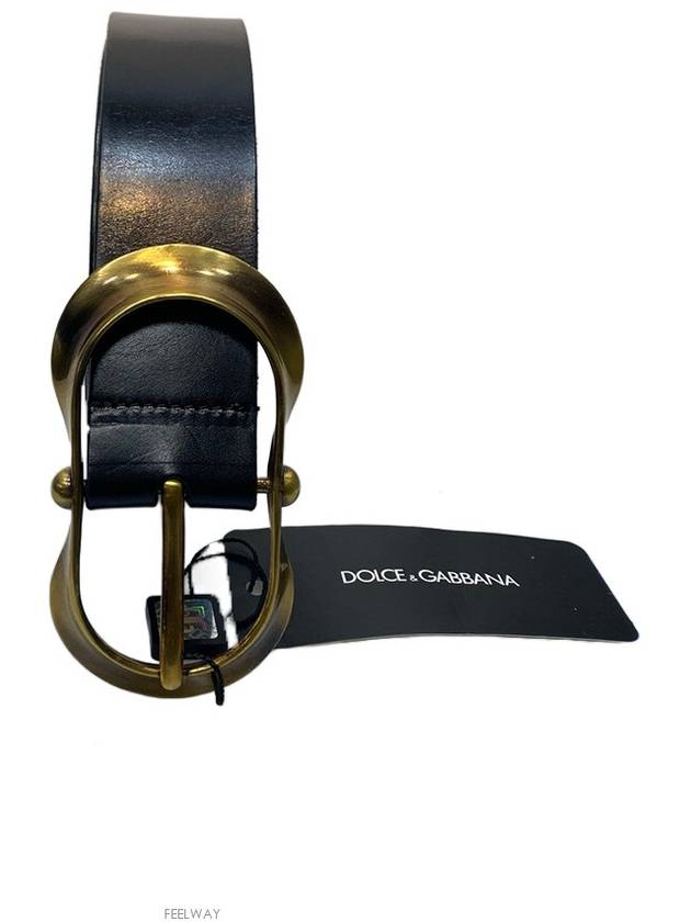 Vintage Buckle Belt Black - DOLCE&GABBANA - BALAAN 5