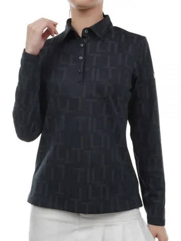 Tonal Jacquard Shirt TKPWT700J BK Women s - TITLEIST - BALAAN 1