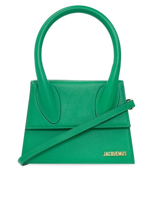 Le Grand Chiquito Leather Large Tote Bag Green - JACQUEMUS - BALAAN 1