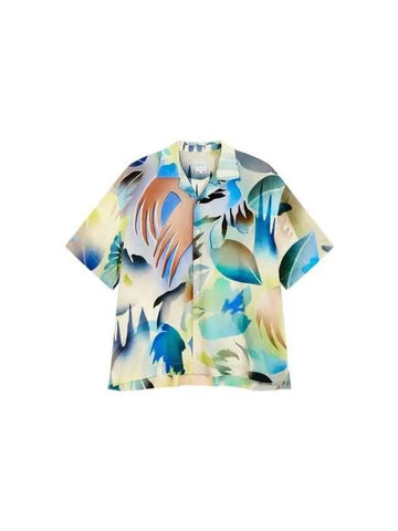 Flower print oversized shirt light green 271990 - PAUL SMITH - BALAAN 1