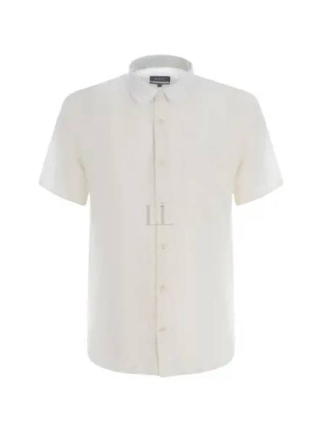 Bellini Linen Short Sleeve Shirt White - A.P.C. - BALAAN 2