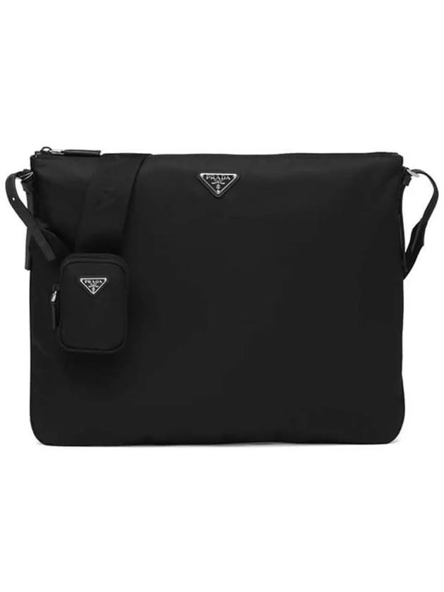 Tesuto Triangle Logo Cross Bag Black - PRADA - BALAAN 2