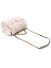 AS1161 Pink Shearling Fleece Metal 19 Nineteen Large Flap Shoulder Bag 30s - CHANEL - BALAAN 4