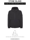 Men's Wappen Patch Softshell Zip Up Hoodie Black - STONE ISLAND - BALAAN 3