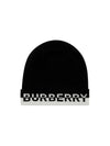 cashmere logo beanie black - BURBERRY - BALAAN 1