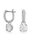 Constella Crystal Drop Earrings White Silver - SWAROVSKI - BALAAN 3