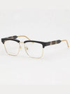 Eyewear Women's Logo Square Metal Glasses Gold Black - GUCCI - BALAAN 3