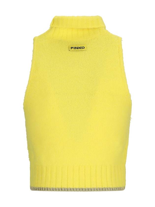 SLEEVELESS CROP TOP IN SOFT KNIT - PINKO - BALAAN 2