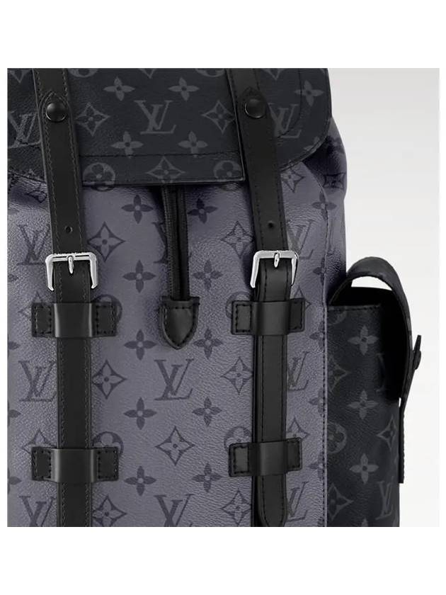 Christopher MM Monogram Eclipse Backpack Grey - LOUIS VUITTON - BALAAN 3