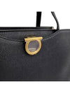 Ferragamo FZ 21 0698 Black Gancini Medium Tote Bag - SALVATORE FERRAGAMO - BALAAN 7