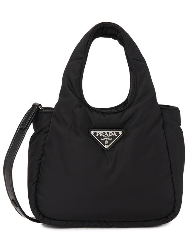 Soft Padded Re-Nylon Mini Bag Black - PRADA - BALAAN 2