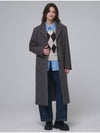 Single breasted Wool long coat Gray - OPENING SUNSHINE - BALAAN 2