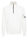 Light Fleece Half Zip-Up Sweatshirt White - CP COMPANY - BALAAN 2