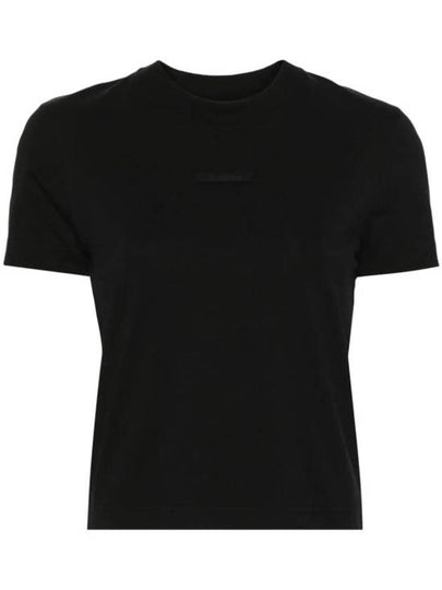 Le Gros Grain Short Sleeve T-Shirt Black - JACQUEMUS - BALAAN 2