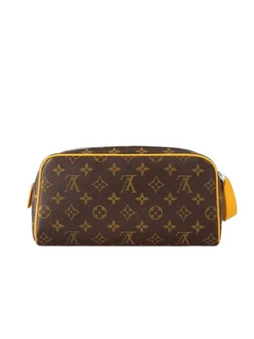 Dopp Kit Monogram Macassar Pouch Bag Brown Yellow - LOUIS VUITTON - BALAAN 1