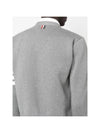 V-Neck Diagonal Armband Cardigan Grey - THOM BROWNE - BALAAN 5